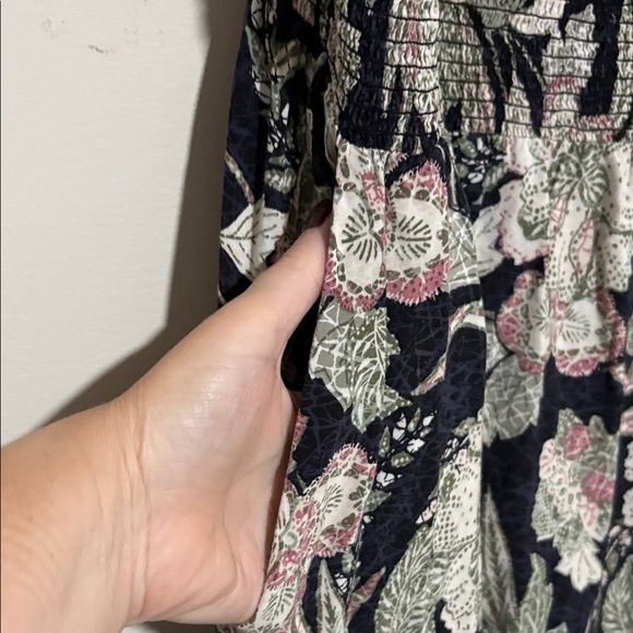 Old Navy Floral Maxi Dress - Black, Pink, Green XL - Picture 6 of 6